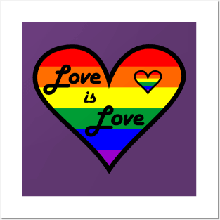 T-shirt Love is love Posters and Art